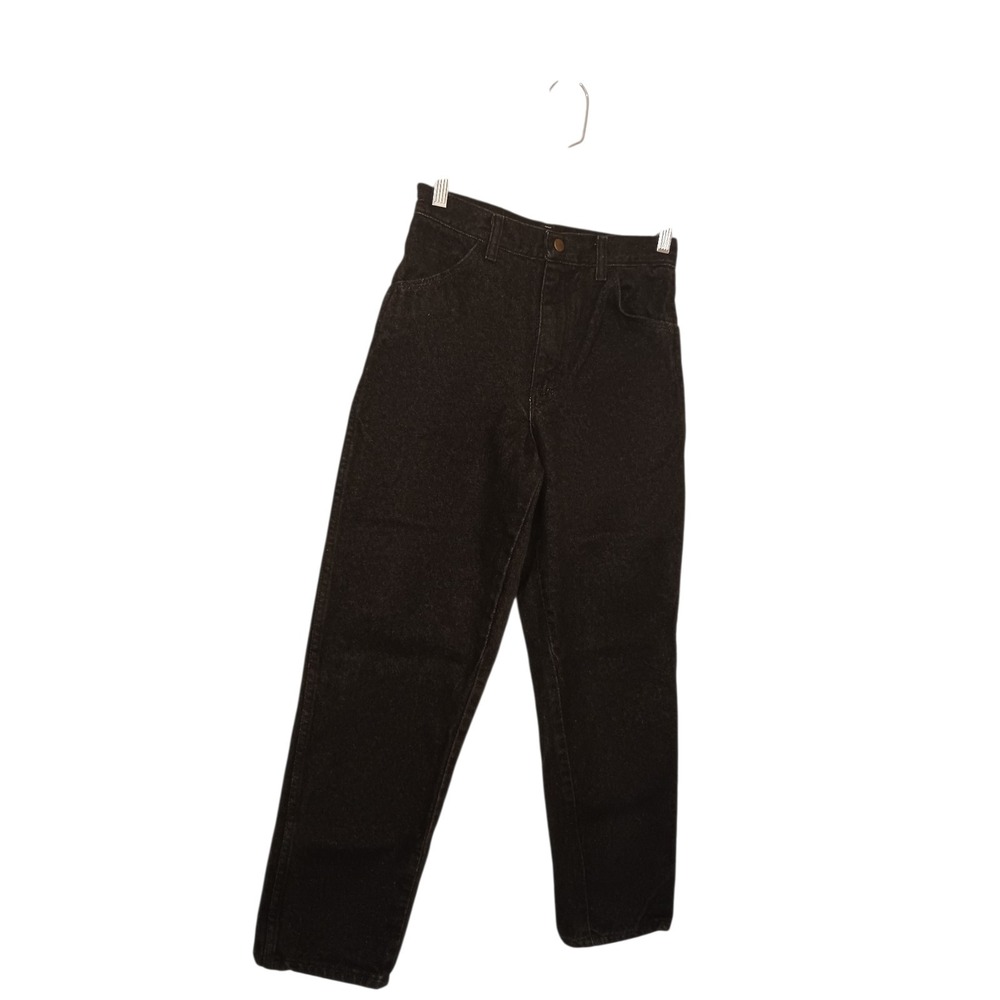 RUSTLER Kids Youth Straight‎ Jeans Black Western Vintage Cotton Size 14 Regular